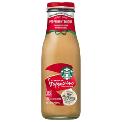 Starbucks Frappuccino Peppermint Mocha Glass Nr Bottle - 13.7 Fl. Oz.