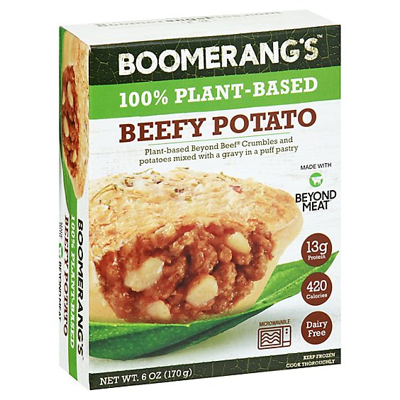 Boomerangs Beef Potato Plant Based - 6 Oz