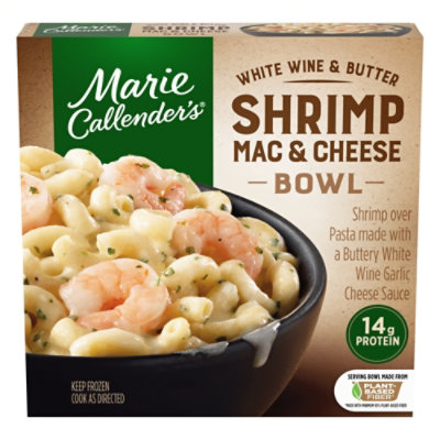 Marie Callender's White Wine And Butter Shrimp Mac & Cheese Bowl Frozen Pasta Meal - 10.5 Oz - Image 1