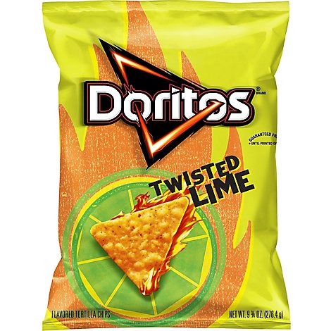 DORITOS Tortilla Chips Twisted Lime - 9.75 Oz