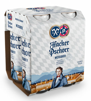 Hacker Pschorr Weissbier In Cans - 4-16.9Fl. Oz. - Image 1