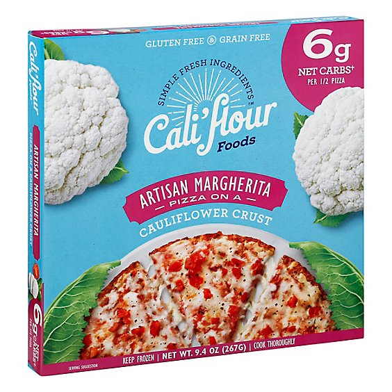 Califlour Pizza Artisan Margherita - 9.25 Oz