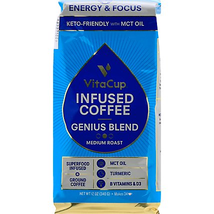 Vitacup Coffee Grnd Genius Blnd - 12 Oz - Image 2