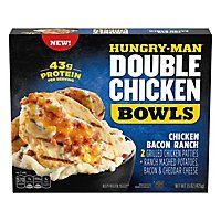 Hungry-Man Double Chicken Bacon Ranch Bowls With Mashed Potatoes Frozen - 15 Oz - Image 1