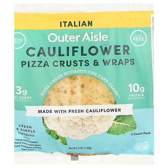 Outer Aisle Plantpower Pizza Crusts Italian - 2 Count