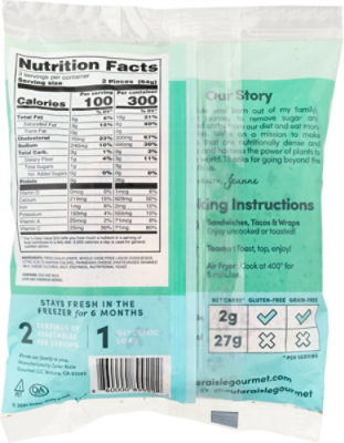 Outer Aisle Plantpower Cauliflower Sandwich Thins Original - 6 Count - Image 6