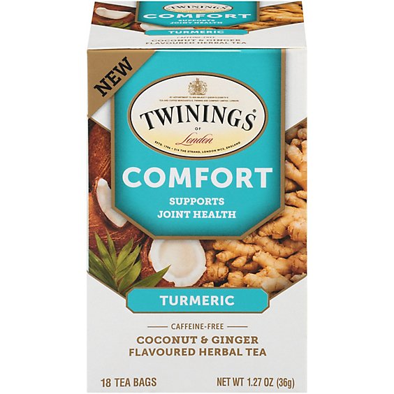 Twining Tea Comfort Coconut Ginger - 18 Count