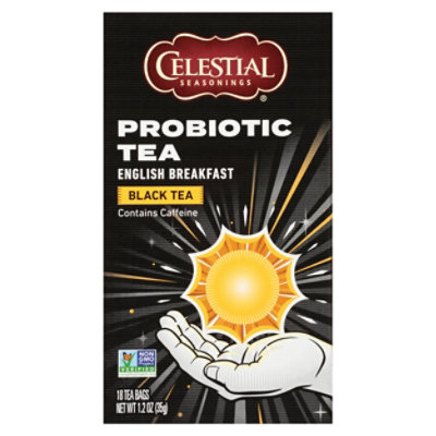 Celestial Seasonings Probitic English Breakfast Black Tea - 18 Count