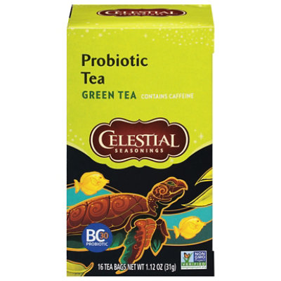 Celestial Seasonings Probiotic Green Tea - 18 Count