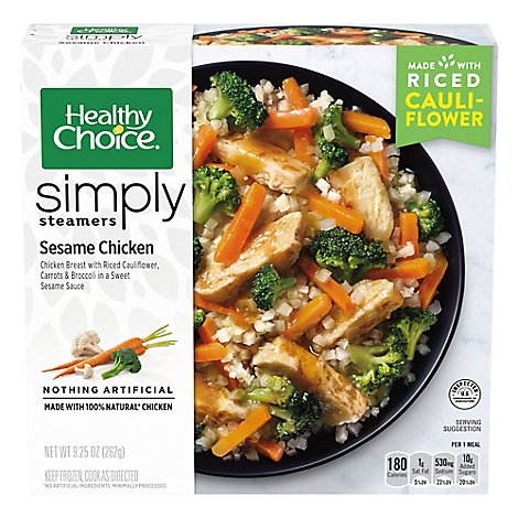 Healthy Choice Simply Steamers Frozen Meal Sesame Chicken - 9.25 Oz