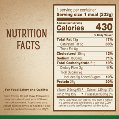 Marie Callender's Lasagna With Meat & Sauce Bowl Frozen Pasta Meal - 11.75 Oz - Image 4