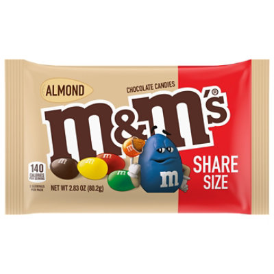 M&M's Chocolate Candies, Almonds, Share Size - 2.83 oz
