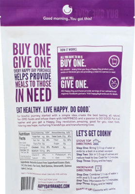 Happy Day Original Super Food Oatmeal No Sugar - 11.3 Oz - Image 2