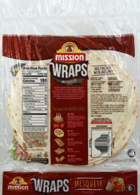 Mission Mesquite Flavored Grilled Wraps - 6 Count - Image 6