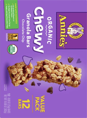 Annies Organic Chocolate Chip Chewy Granola Bars 12 Count - 10.6 Oz - Image 5