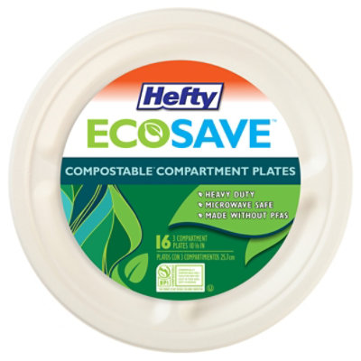 Conserve Heavy-Duty 3-Compartment Plate