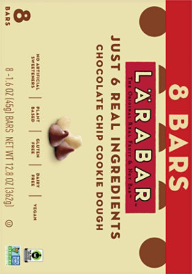 Larabar Chocolate Chip Cookie Dough Bar - 8-1.6 Oz - Image 6