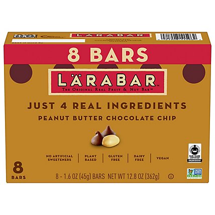 Larabar Chocolate Chip Peanut Butter - 8-1.6 Oz - Image 2