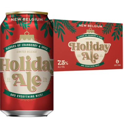 New Belgium Brewing Holiday Ale Beer Cans - 6-12 Oz (flavors may vary) - Image 2