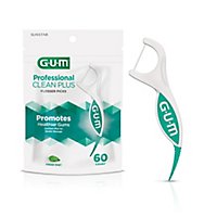 Gum Pro Clean Fresh Mint Flosser Picks - 60 Count - Image 2