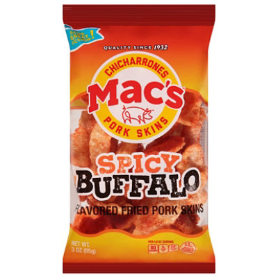 Macs Spicy Buffalo Porkskin - 3 Oz - Image 1