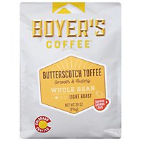 Boyers Coffee Butterscotch Whole Bean Coffee - 28 Oz - Image 1