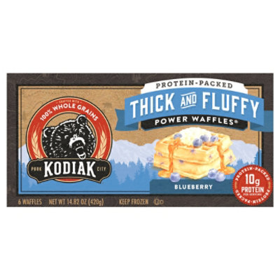 Kodiak Thick & Fluffy Blueberry Waffles Box - 14.82 Oz - Image 2