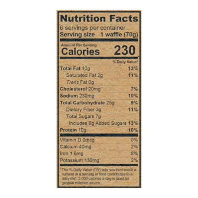 Kodiak Thick & Fluffy Chocolate Chip Waffles Box - 14.82 Oz - Image 3