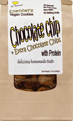 Daniels Extra Chocolate Chip Vegan Cookies - 12 Oz - Image 2