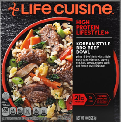 Life Cuisine Protein Lovers Korean BBQ Style Beef Bowl Frozen Entree - 10 Oz - Image 2