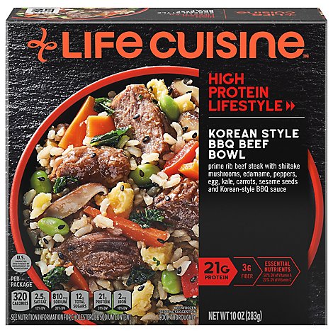 Life Cuisine Frozen Meal Korean Style BBQ Beef Bowl - 10 Oz