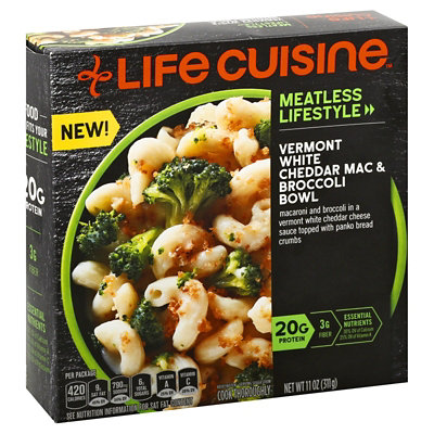 Life Cuisine Meatless Lifestyle Vermont Cheddar And Broccoli Bake Bowl Frozen Entree Box - 11 Oz - Image 4