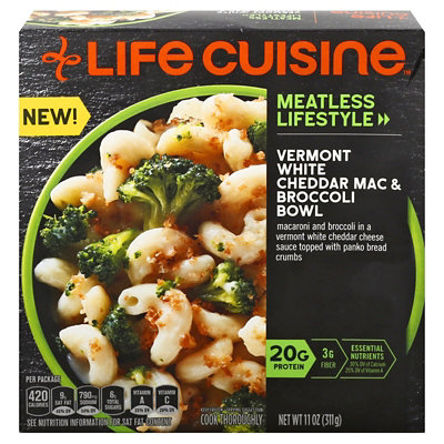 Life Cuisine Meatless Lifestyle Vermont Cheddar And Broccoli Bake Bowl Frozen Entree Box - 11 Oz - Image 5