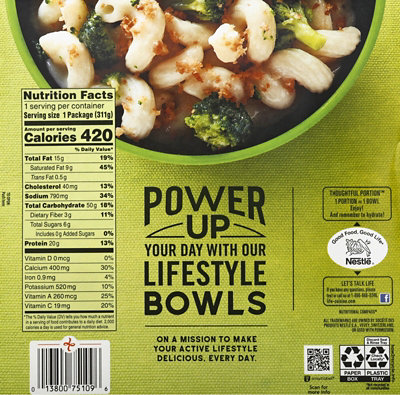 Life Cuisine Meatless Lifestyle Vermont Cheddar And Broccoli Bake Bowl Frozen Entree Box - 11 Oz - Image 6