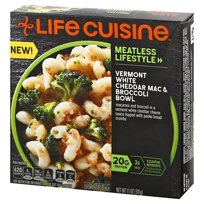 Life Cuisine Meatless Lifestyle Vermont Cheddar And Broccoli Bake Bowl Frozen Entree Box - 11 Oz - Image 3