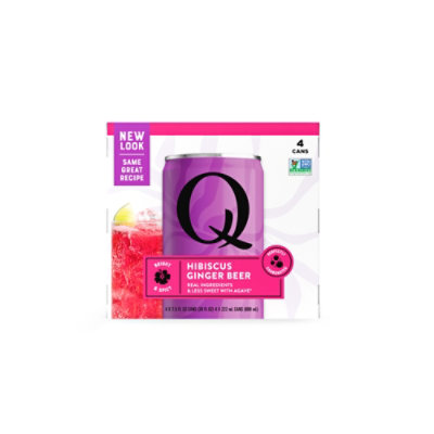 Q Tonic Beer Hibiscus Ginger - 4-7.5Fl. Oz. - Image 2
