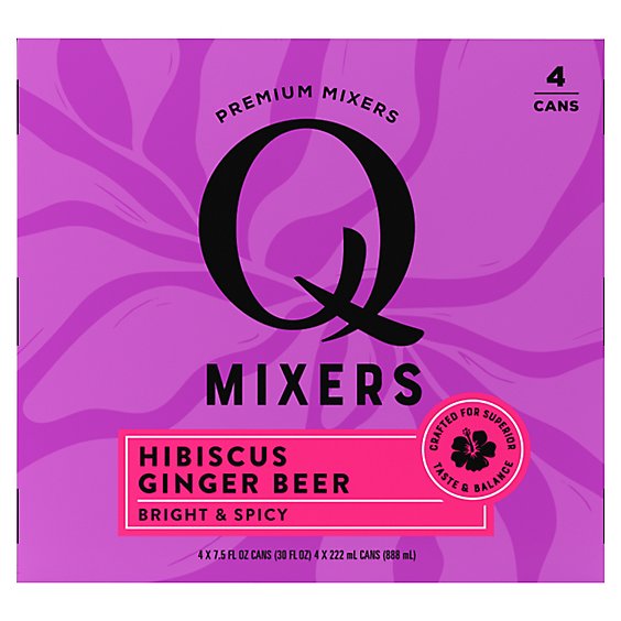 Q Tonic Beer Hibiscus Ginger - 4-7.5Fl. Oz.