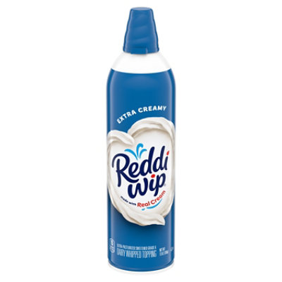 Reddi Wip Extra Creamy Whipped Topping Made With Real Cream Spray Can - 13 Oz - Image 1