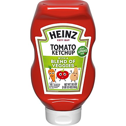 Heinz Tomato Ketchup with a Blend of Veggies Bottle - 19.5 Oz - Image 5