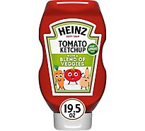 Heinz Tomato Ketchup with a Blend of Veggies Bottle - 19.5 Oz
