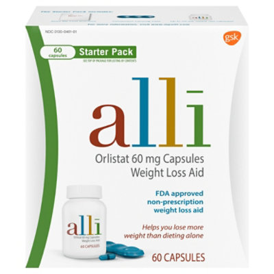Alli Diet Weight Loss Starter Pack - 60 Count