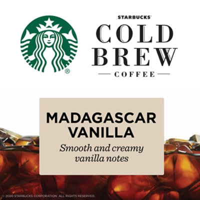 Starbucks Multi Serve Concentrate Madagascar Vanilla Cold Brew Coffee Bottle - 32 Oz - Image 2