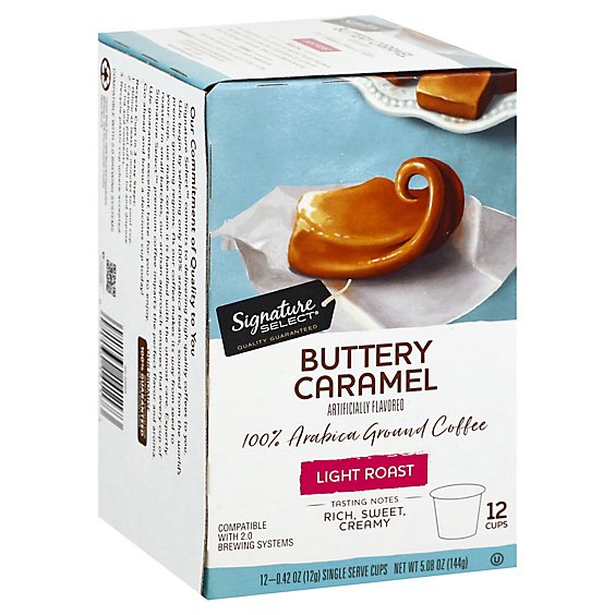 Signature SELECT Coffee Pod Buttery Caramel - 12 Count