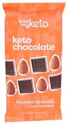 Kiss My Keto Choc Dk Rst Almnds - 3 Oz