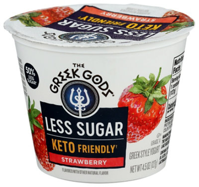 Greek Gods Less Sugar Strawberry Yogurt - 4.5 Oz - Image 4