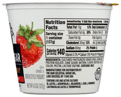 Greek Gods Less Sugar Strawberry Yogurt - 4.5 Oz - Image 3