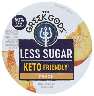Greek Gods Less Sugar Peach Yogurt - 4.5 Oz - Image 5