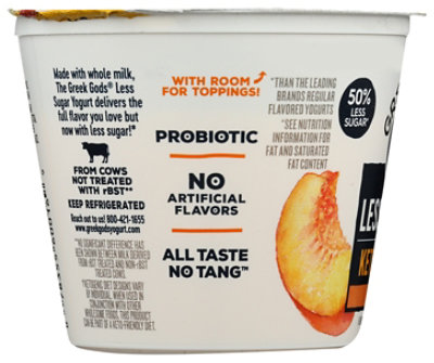 Greek Gods Less Sugar Peach Yogurt - 4.5 Oz - Image 6