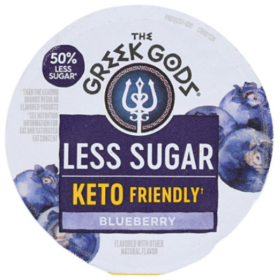 Greek Gods Less Sugar Blueberry Yogurt - 4.5 Oz - Image 5