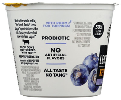 Greek Gods Less Sugar Blueberry Yogurt - 4.5 Oz - Image 6